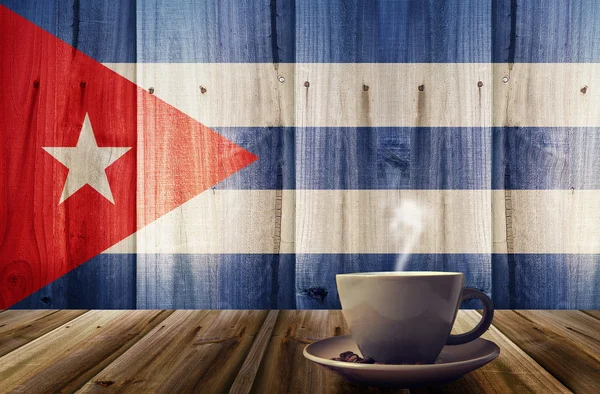 Coffee and flag — Stock Photo, Image