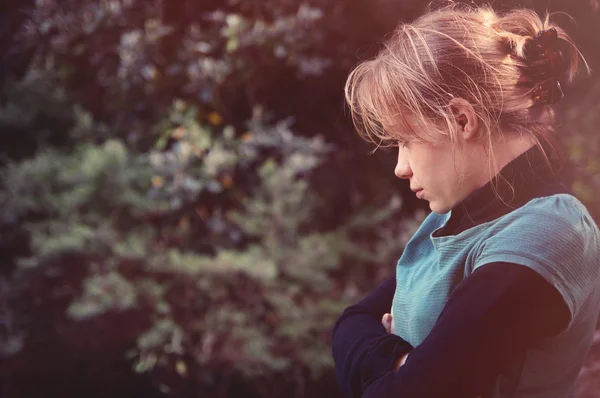 Sad girl closeup — Stock Photo, Image