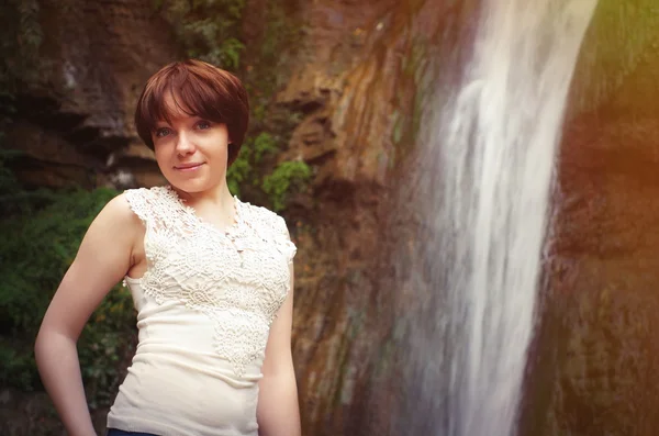 Girl at the nature — Stock Photo, Image