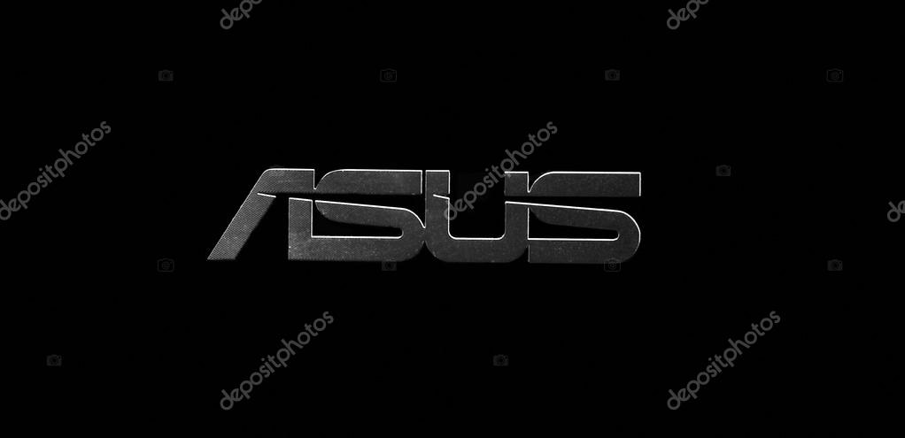 Melbourne,Australia-July 13,2015: Asus logo on dark. Asus is a Taiwanese computer hardware and electronics company