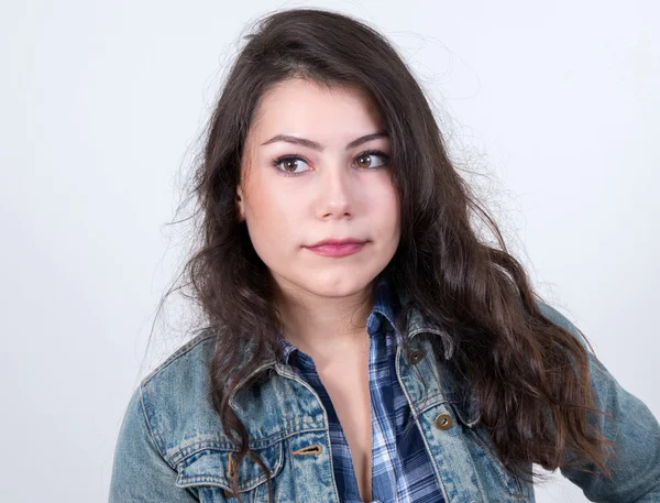 Brunette girl portrait — Stock Photo, Image