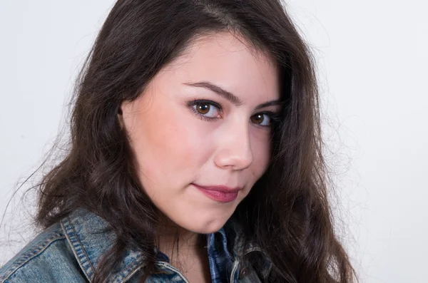 Brunette girl portrait — Stock Photo, Image