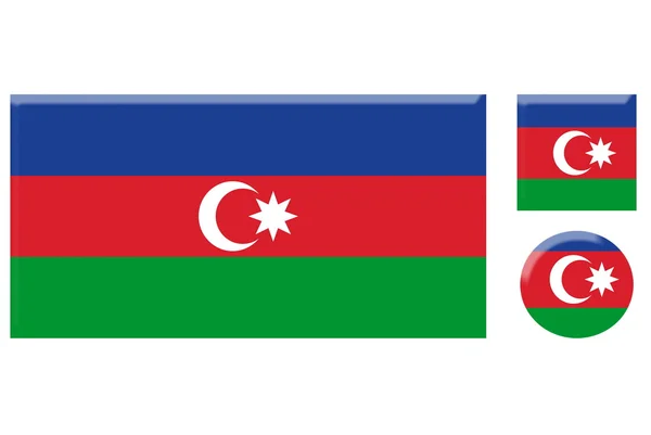 Azerbaijan icons set — Stock Photo, Image
