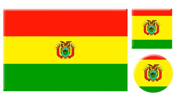 Bolivia icons set — Stockfoto