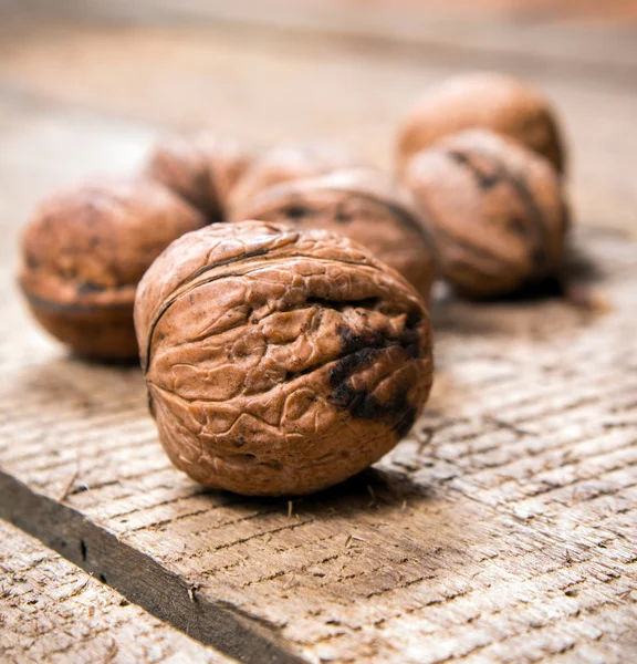 Nuts on table — Stock Photo, Image