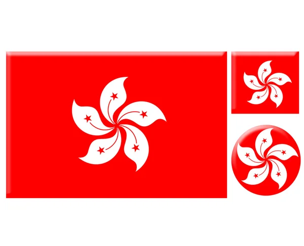 Hong Kong icons set — Stock Photo, Image