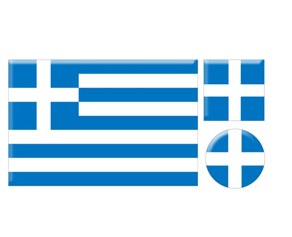 Greece icons set — стоковое фото