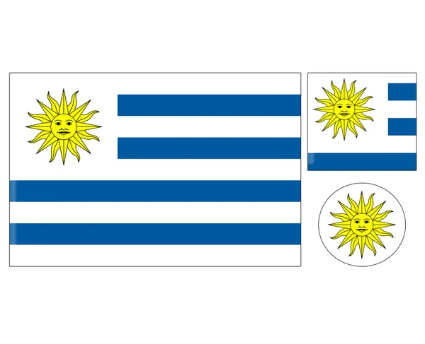 우루과이 아이콘 세트 — 스톡 사진