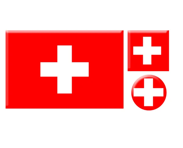 Switzerland icons set — Stock Photo, Image