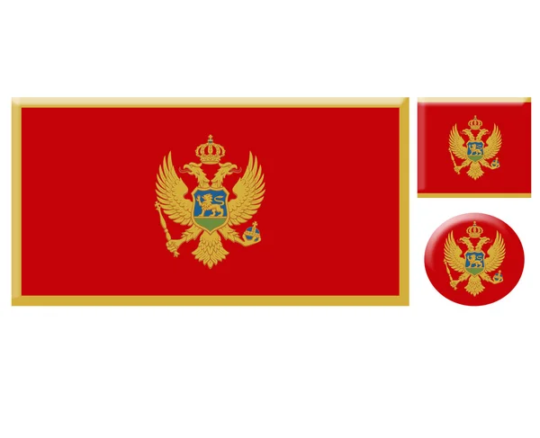 Montenegro setzt Ikonen — Stockfoto