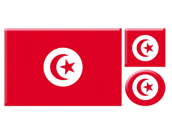 Tunisien ikoner set — Stockfoto