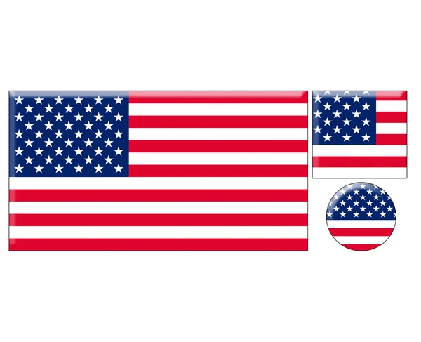 USA icons set — Stock Photo, Image