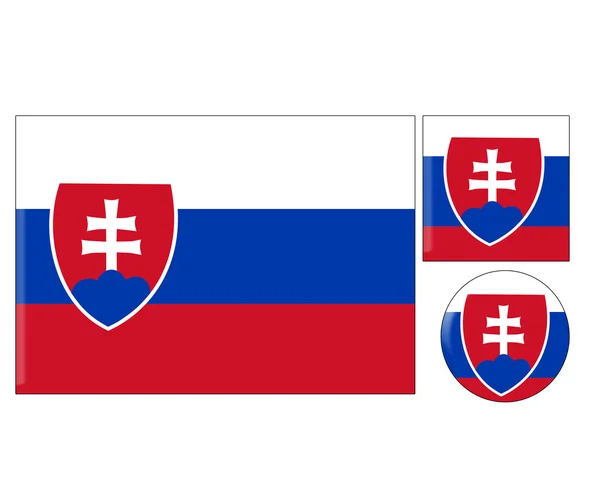 Szlovákia ikonok beállítása — Stock Fotó