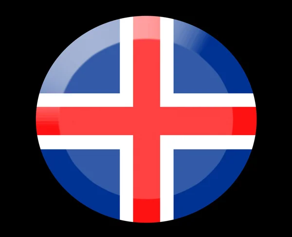 Iceland icons set on white — Stock Photo, Image