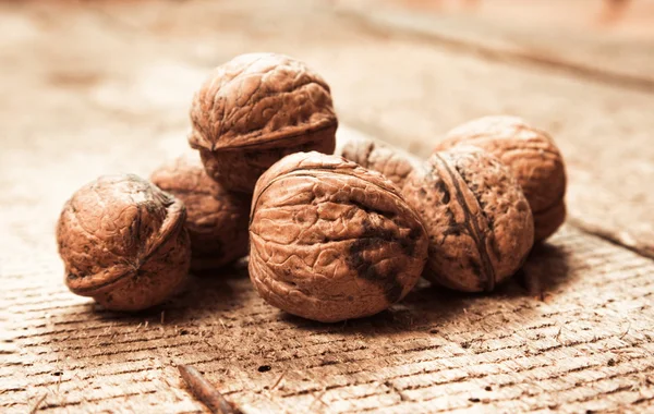 Nuts on table — Stock Photo, Image