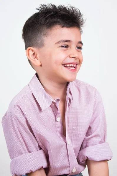 Liten pojke porträtt — Stockfoto