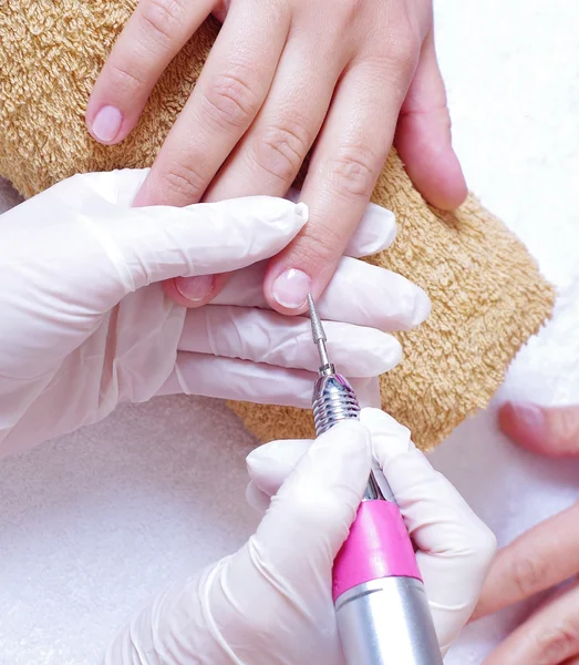 Nails treatment closeup — Stock Photo, Image