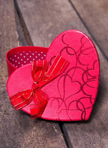 Kotak jantung valentine — Stok Foto
