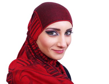 Müslüman kız portre