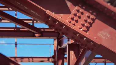 Metal konstrüksiyon. Yapım aşamasında Stadyumu.