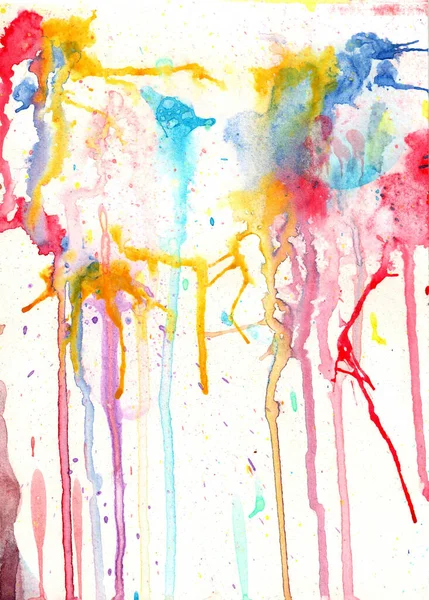 Renkli mürekkep lekeli suluboya nokta arkaplan kağıdı