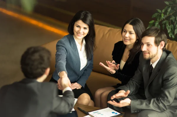 La conferenza degli imprenditori. Conclusione — Foto Stock