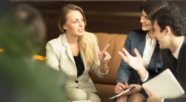 A group of successful businessmen. — Stock Photo, Image