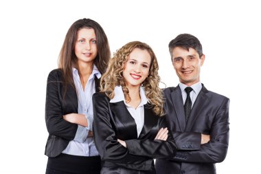 Çekici ve başarılı iş, için hazır bir grup ciddi