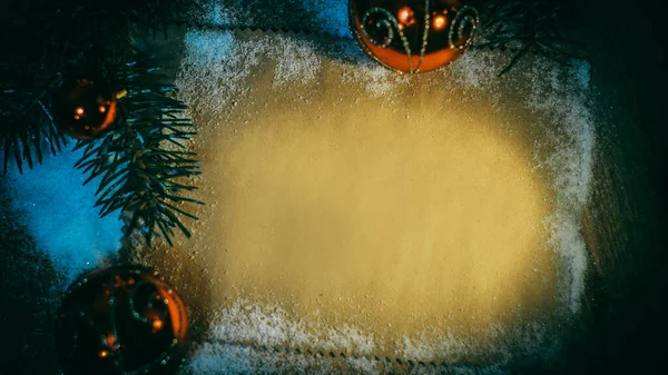 Hoja en blanco para saludos y decoraciones navideñas —  Fotos de Stock