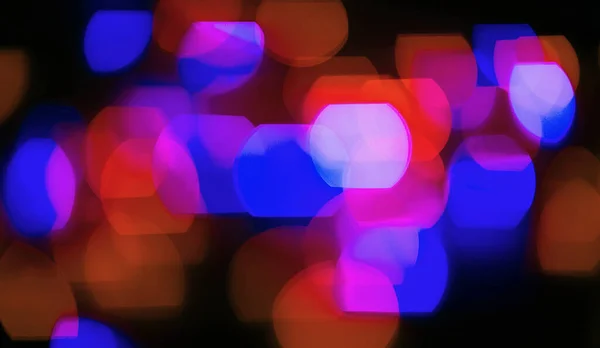 Feestelijke achtergrond van wazig kleurrijke felle lichten. — Stockfoto