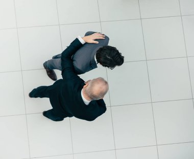 Üst Manzara. güvenilir iş ortakları bir arada.