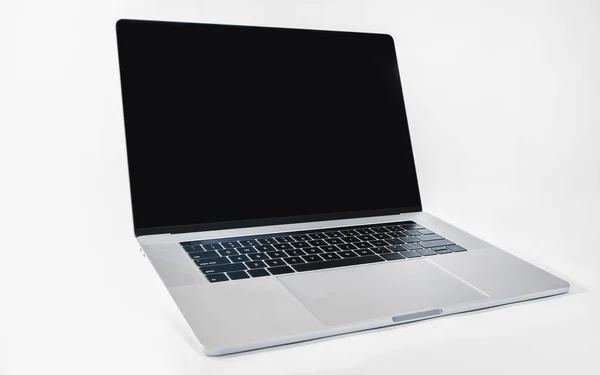 Close up. modern laptop on a white background. — Stock Photo, Image