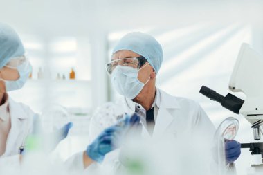 Kapat. Bilim adamları araştırmalarının sonuçlarını tartışıyor..