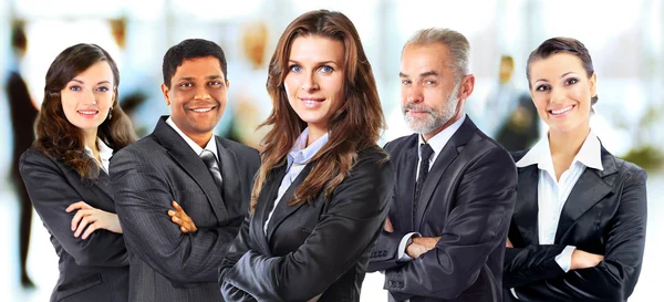 Successful group of business people at the office — Stock Photo, Image