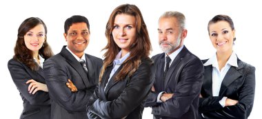 Ortaklık ve iş adamları ile ekip çalışması kavramı