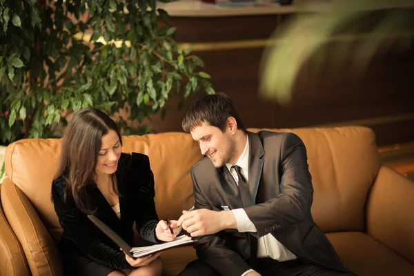 Um grupo de empresários de sucesso . — Fotografia de Stock