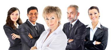 Ortaklık ve iş adamları ile ekip çalışması kavramı