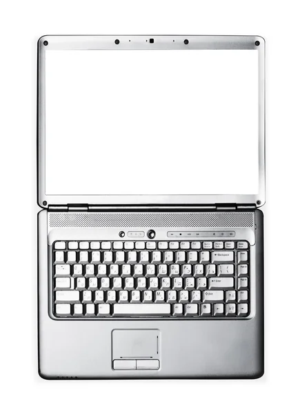 Laptop moderno e elegante em um fundo branco — Fotografia de Stock