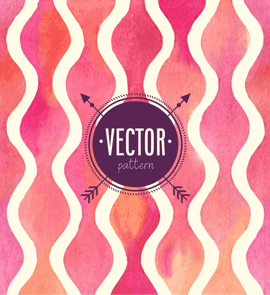 Vector Patrón sin costura de acuarela . — Vector de stock