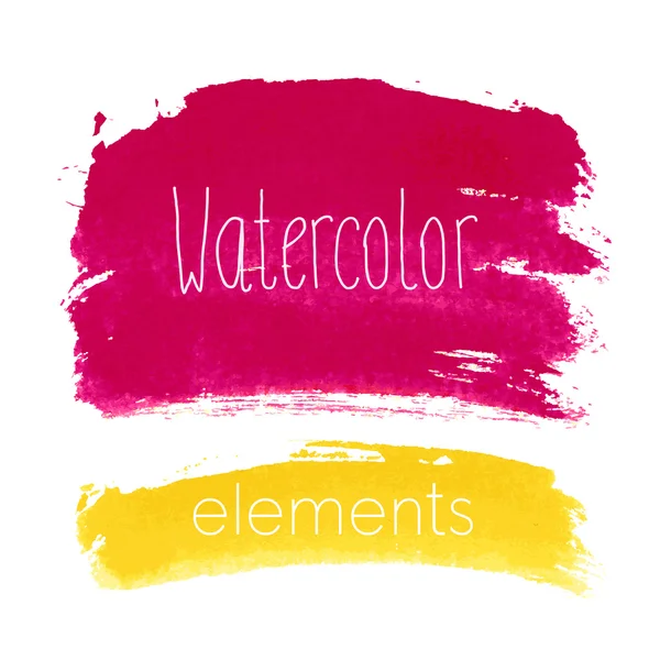 Vector watercolor design elements - Brazil style. — Stock Vector