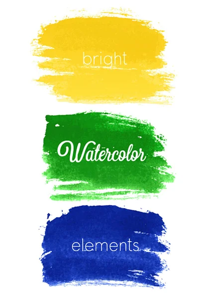 Vector watercolor design elements - Brazil style. — Stock Vector