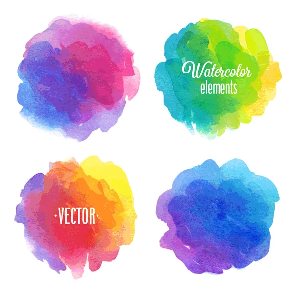 Vector aquarel ontwerpelementen. — Stockvector