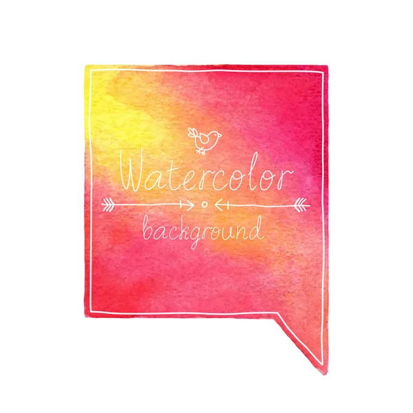 Vector Watercolor bubble. — Stock Vector