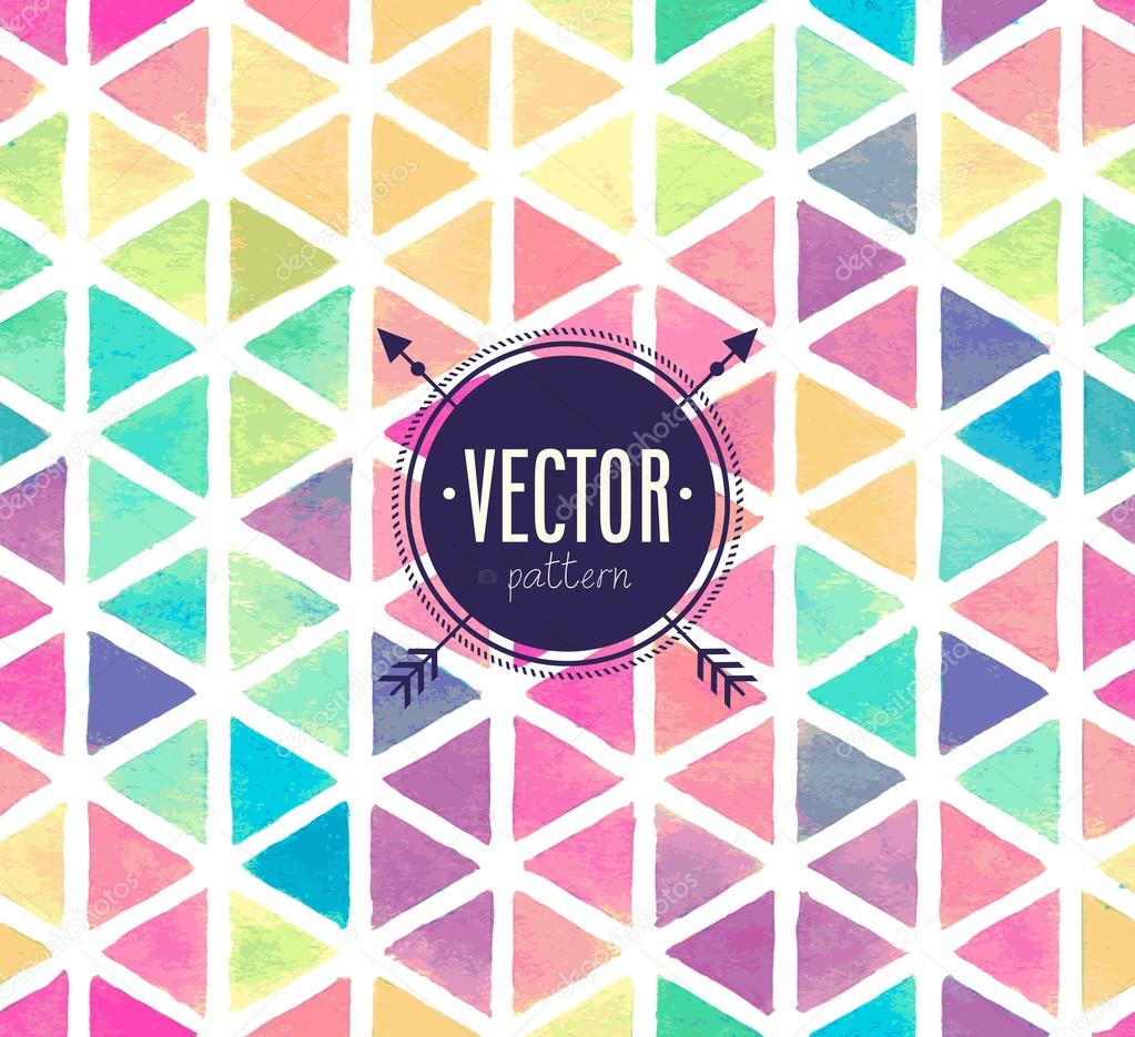 Vector Watercolor seamless pattern.