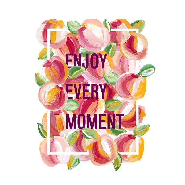 Enjoy Every Moment - motivation poster. — Stock Vector