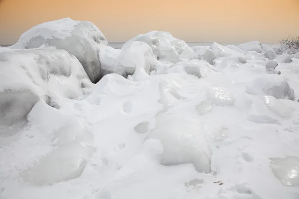 氷の凍結ツンドラ地帯 — ストック写真