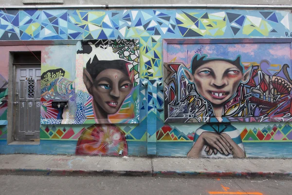 Grafittii arte emKensington Mercado Toronto Imagem De Stock