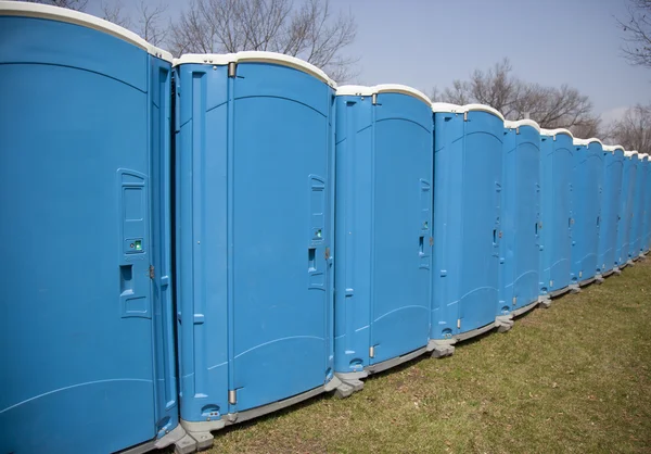 Portable outdoor toilets — Stock Photo, Image
