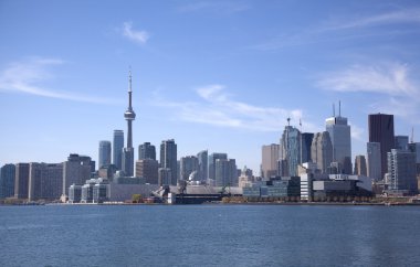 Toronto manzarası ve ontario Gölü