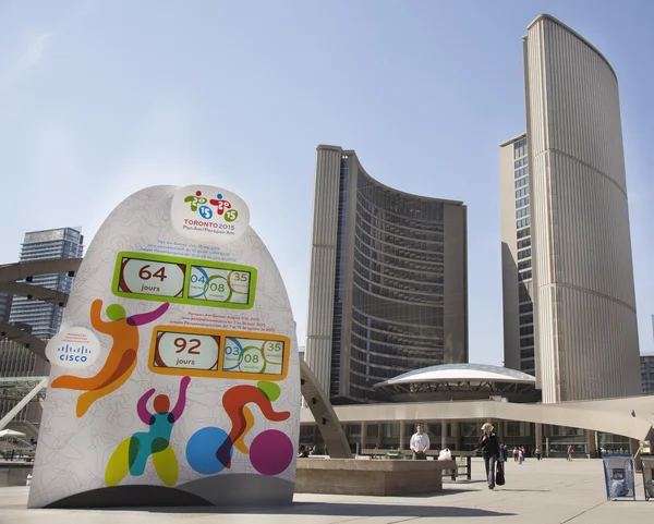 2015 Jogos PanAm cantam na prefeitura de Toronto — Fotografia de Stock